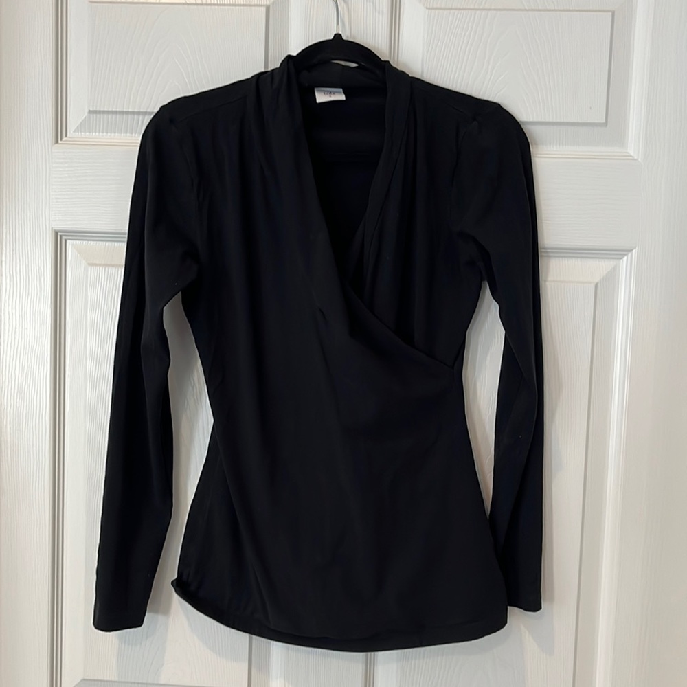 Cabi wrap front knit top style # 3185